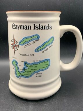 Vintage Cayman Islands Grog Mug Sloop Ship Islands of Cayman Islands